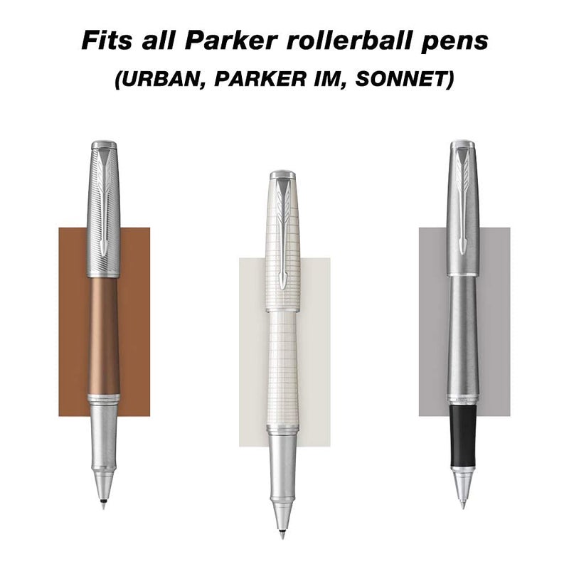 Unibene Parker Compatible Rollerball Refill 6 Pack, 0.5mm Fine Point - Black, Smooth Writing Replaceable German Gel Ink Pen Refills for IM Sonnet Urban Pens - Image 4